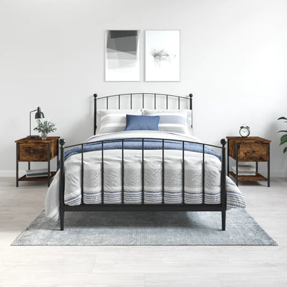 Nachttische 2 Stk. Räuchereiche 34x35,5x45 cm Holzwerkstoff