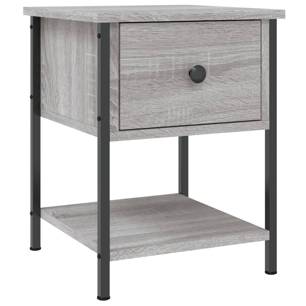 Nachttisch Grau Sonoma 34x35,5x45 cm Holzwerkstoff