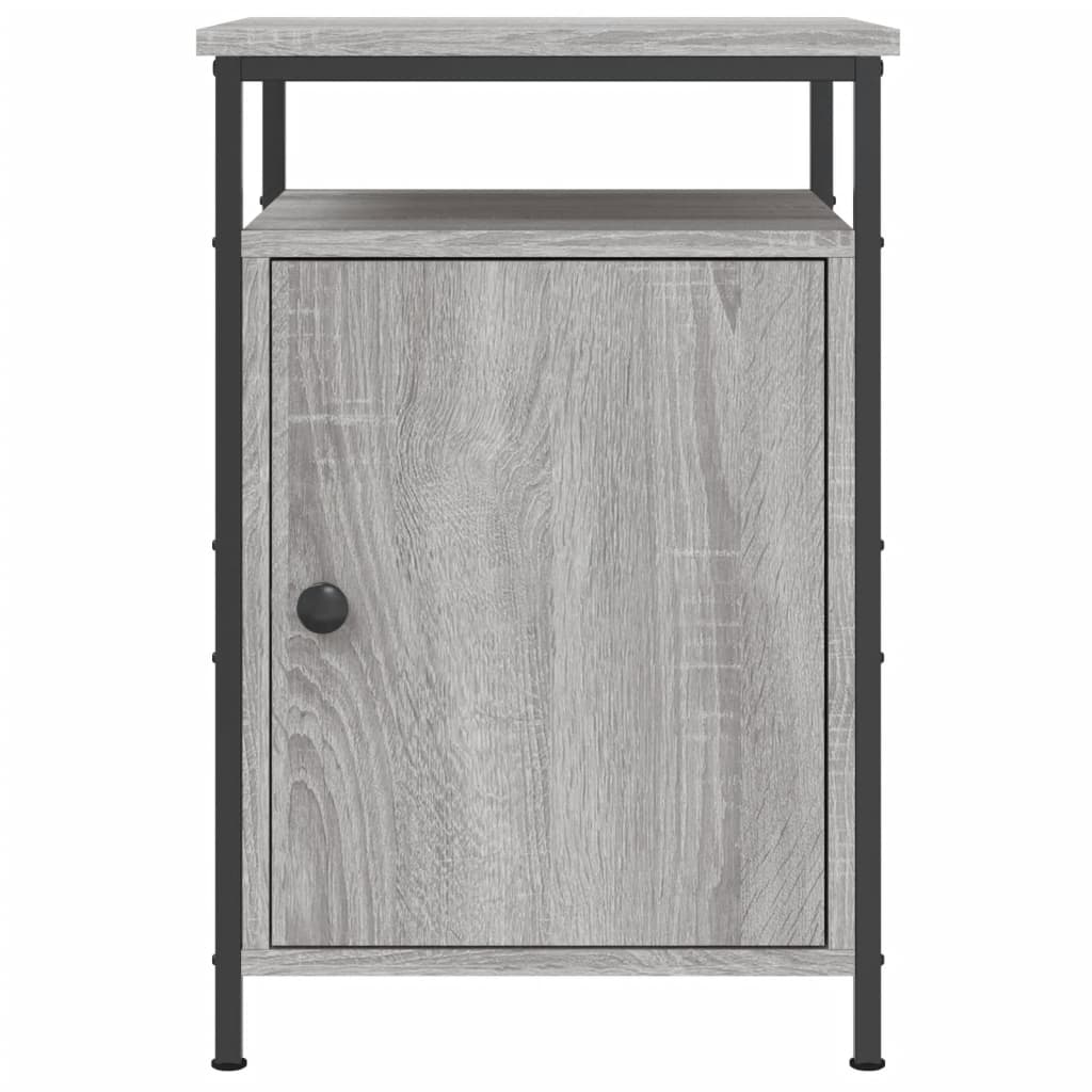 Nachttische 2 Stk. Grau Sonoma 40x42x60 cm Holzwerkstoff