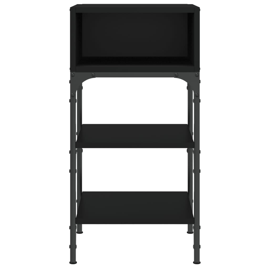 Nachttische 2 Stk. Schwarz 35x34,5x70 cm Holzwerkstoff