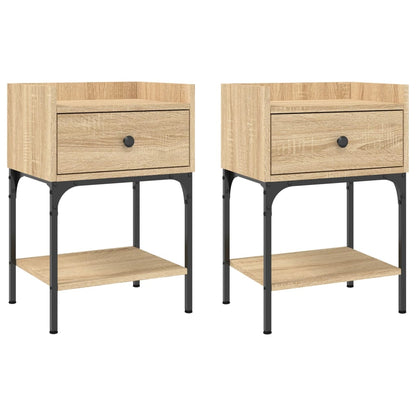 Nachttische 2 Stk. Sonoma-Eiche 40,5x31x60 cm Holzwerkstoff
