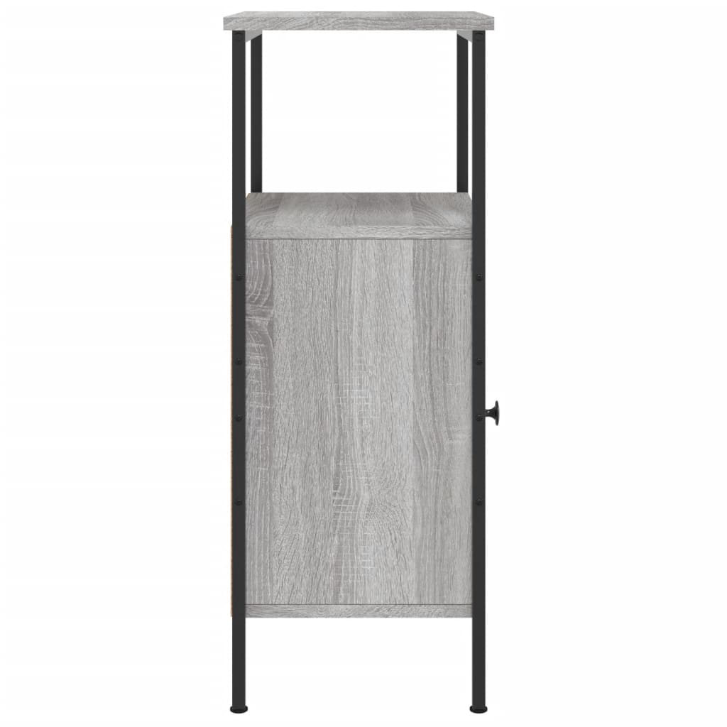 Nachttische 2 Stk. Grau Sonoma 41x31x80 cm Holzwerkstoff