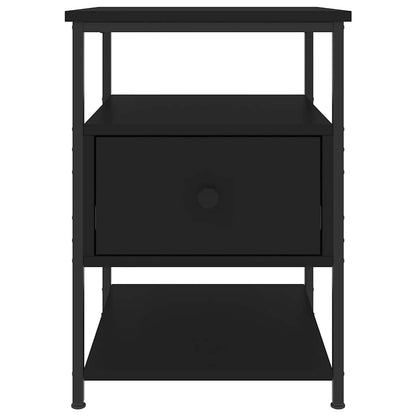 Nachttische 2 Stk. Schwarz 40x42x56 cm Holzwerkstoff