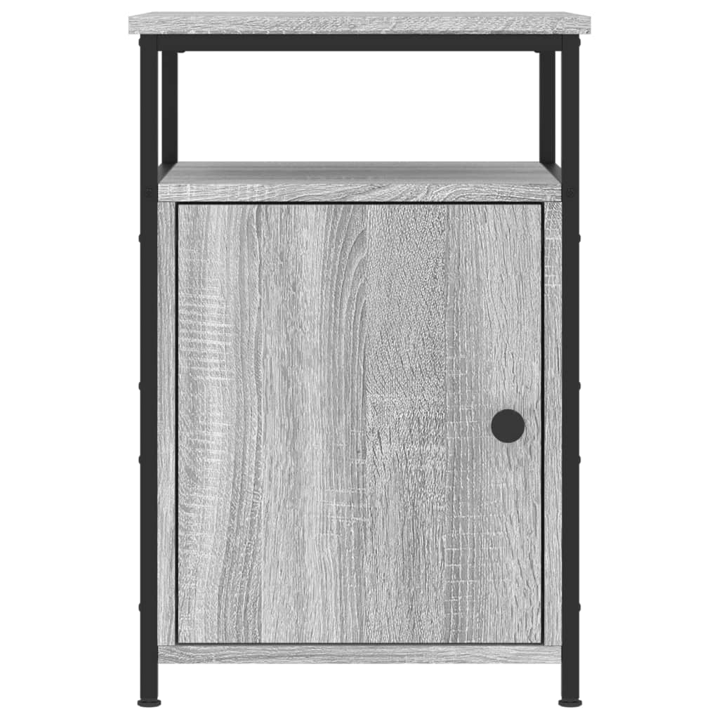 Nachttische 2 Stk. Grau Sonoma 40x42x60 cm Holzwerkstoff