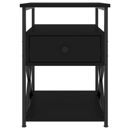 Nachttische 2 Stk. Schwarz 40x42x55 cm Holzwerkstoff