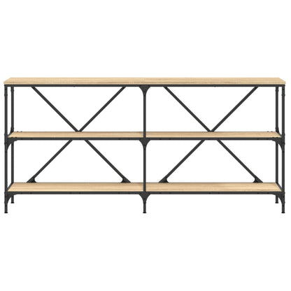 Konsolentisch Sonoma-Eiche 160x30x75 cm Holzwerkstoff und Eisen