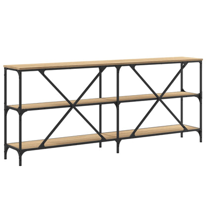Konsolentisch Sonoma-Eiche 180x30x75 cm Holzwerkstoff und Eisen