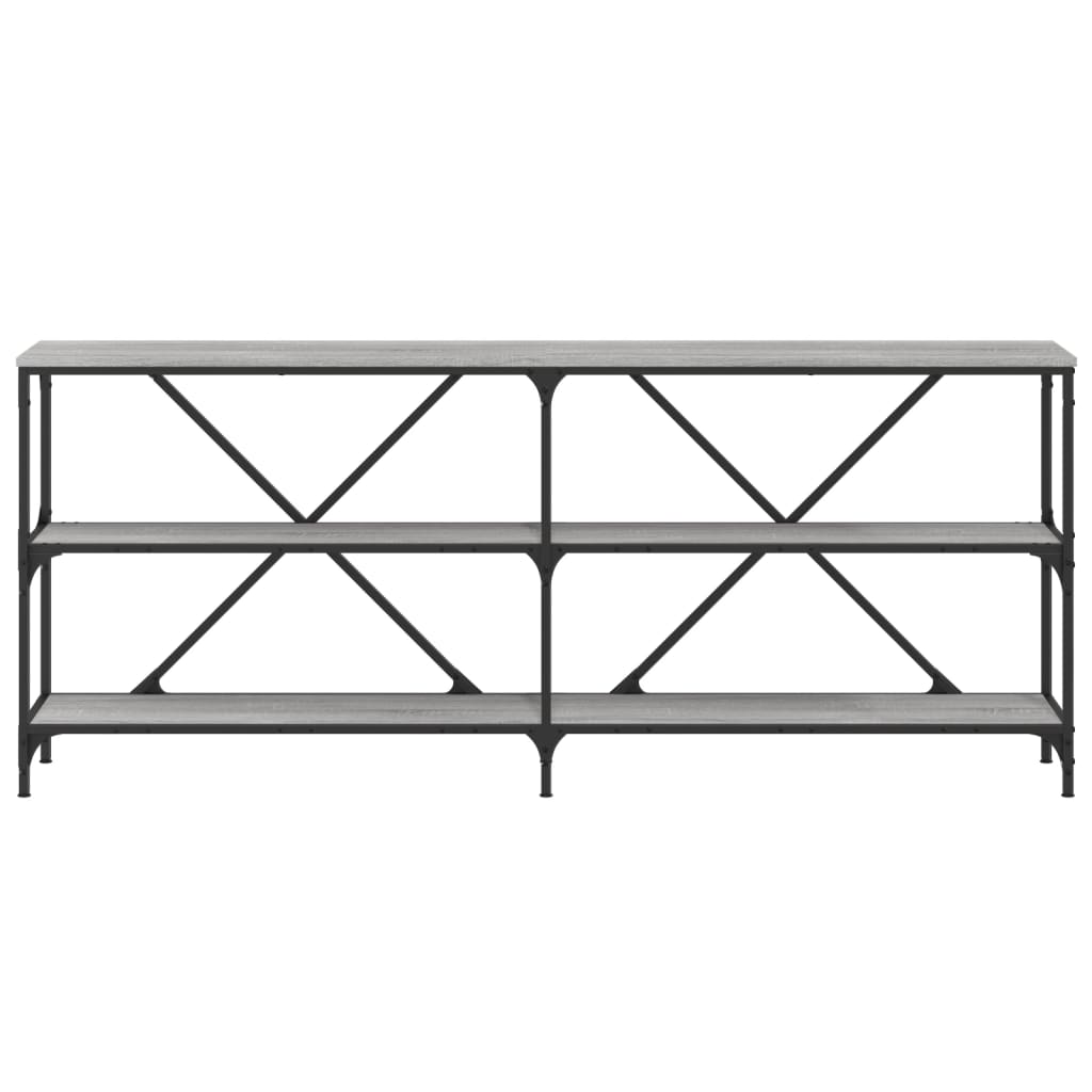 Konsolentisch Grau Sonoma 180x30x75 cm Holzwerkstoff und Eisen