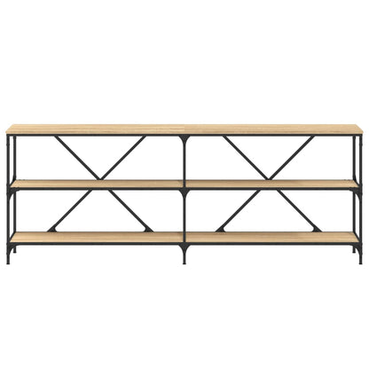 Konsolentisch Sonoma-Eiche 200x30x75 cm Holzwerkstoff und Eisen