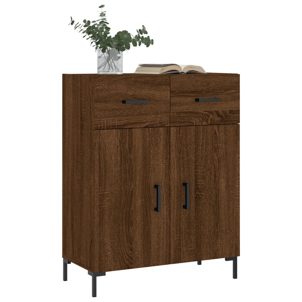 Sideboard Braun Eichen-Optik 69,5x34x90 cm Holzwerkstoff