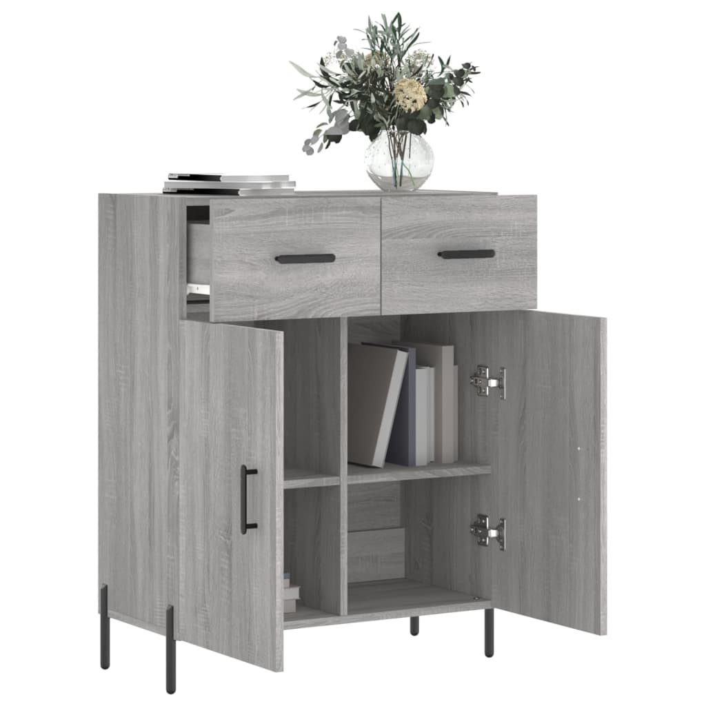 Sideboard Grau Sonoma 69,5x34x90 cm Holzwerkstoff