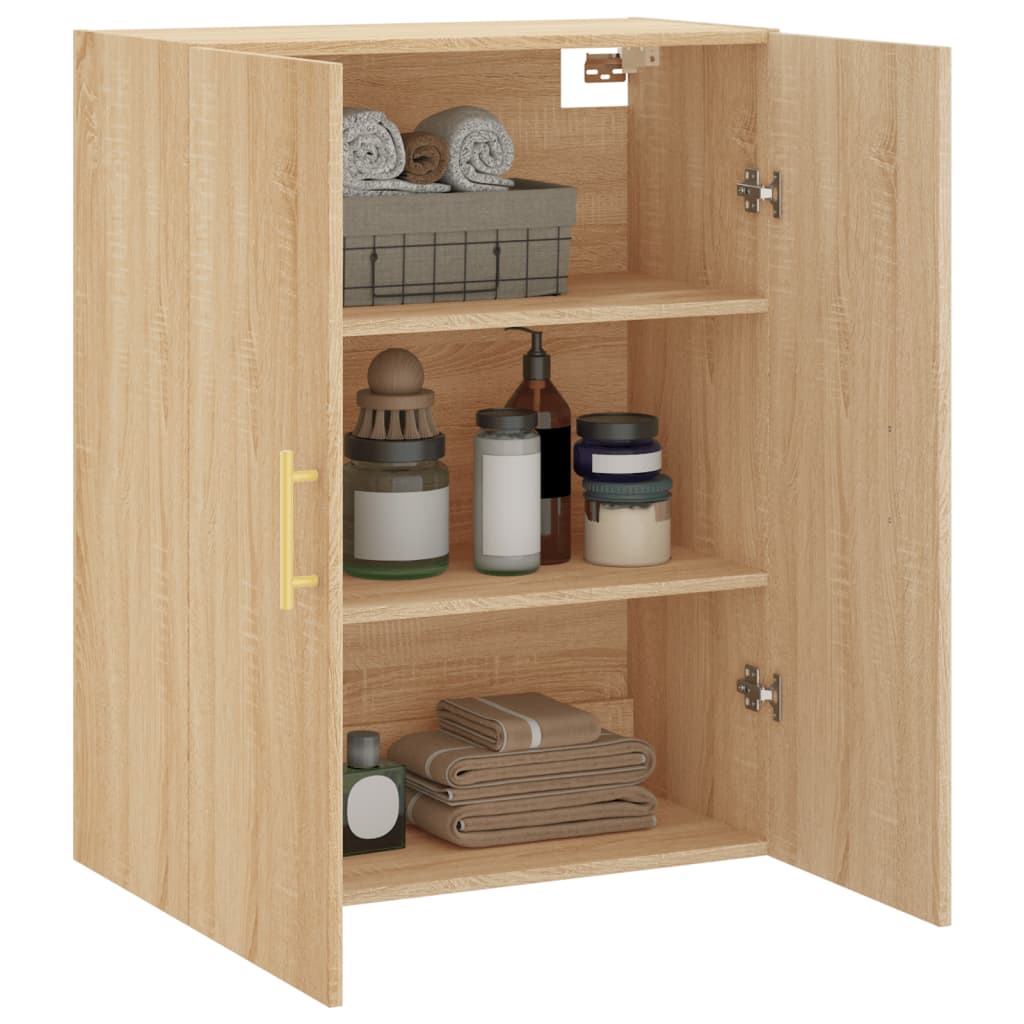 Wandschrank Sonoma-Eiche 69,5x34x90 cm