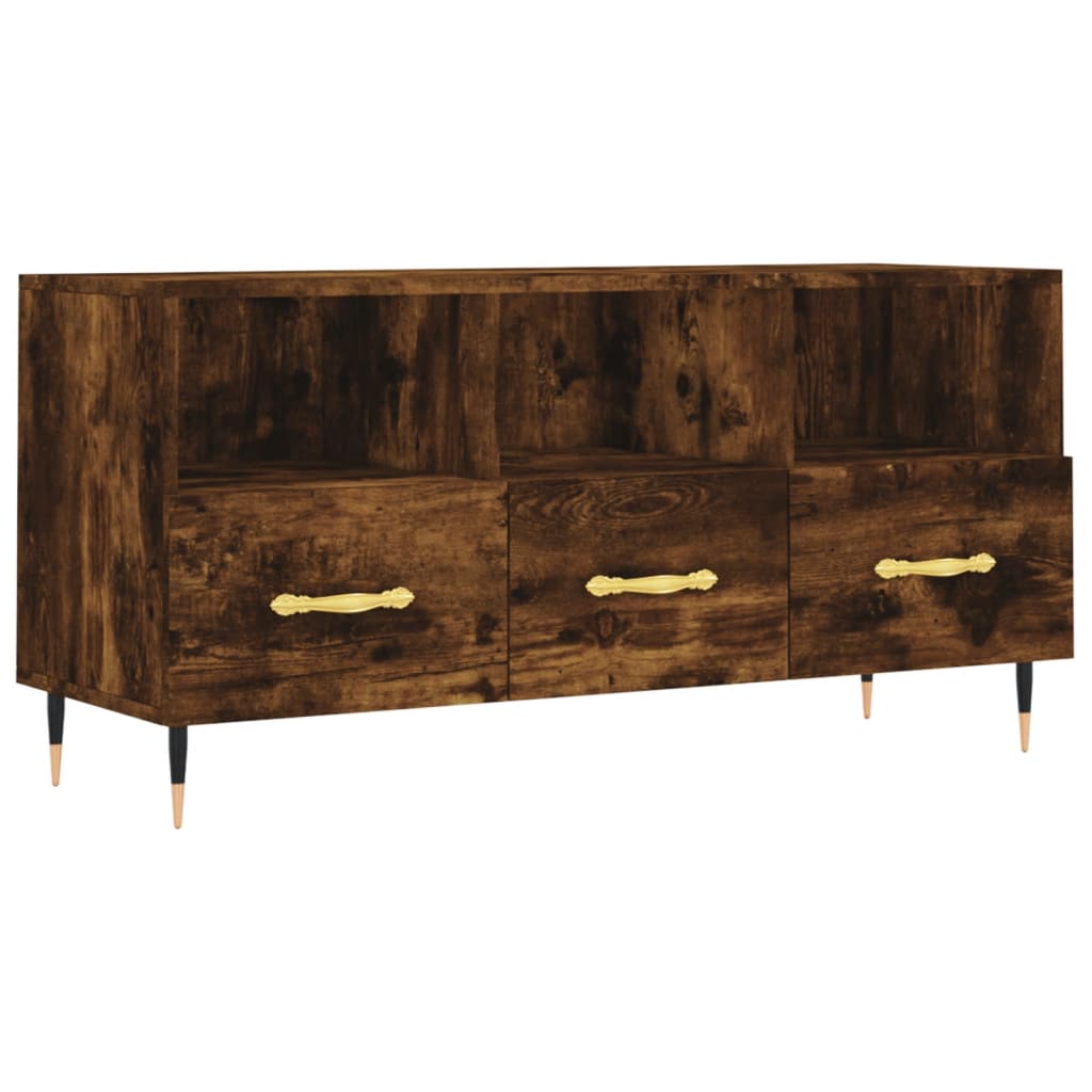 TV-Schrank Räuchereiche 102x36x50 cm Holzwerkstoff