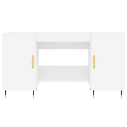 Schreibtisch Weiß 140x50x75 cm Holzwerkstoff