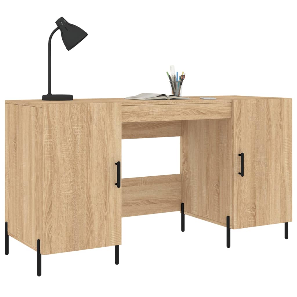 Schreibtisch Sonoma-Eiche 140x50x75 cm Holzwerkstoff