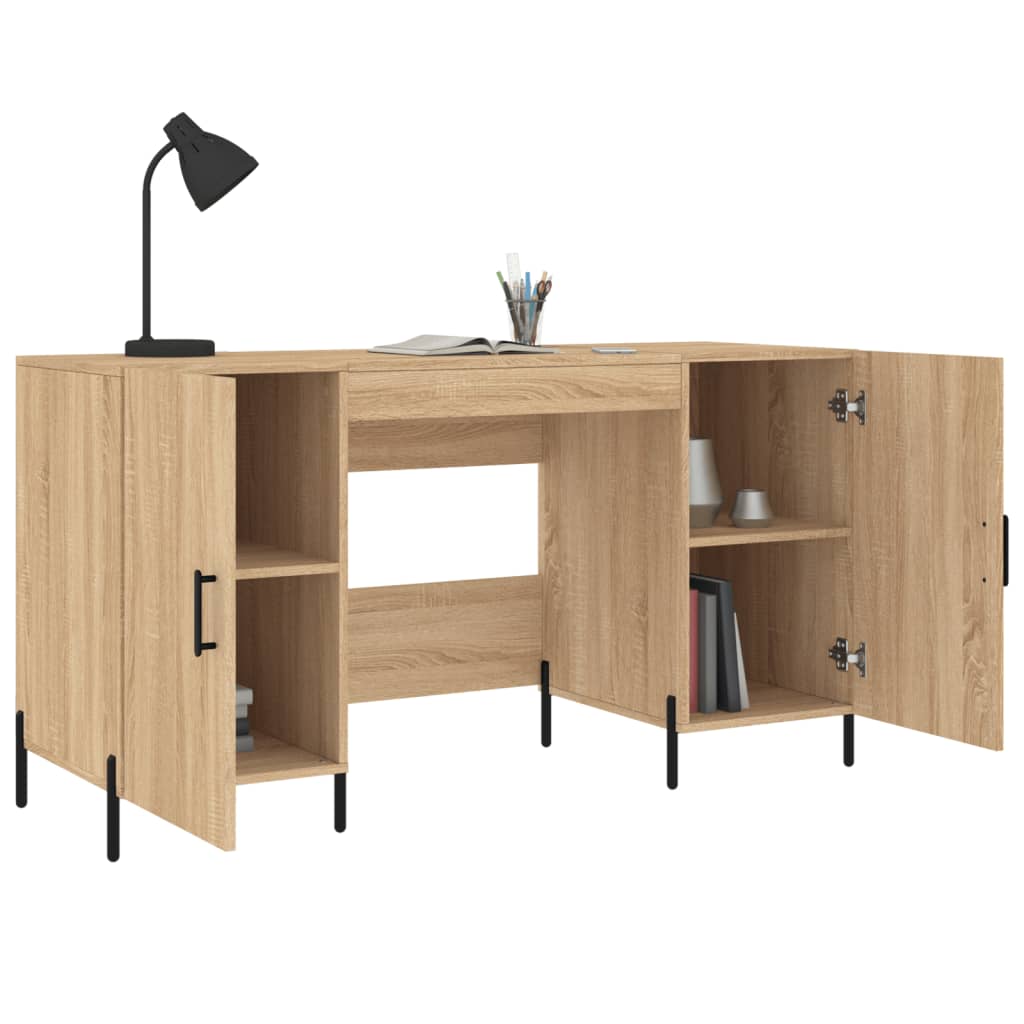 Schreibtisch Sonoma-Eiche 140x50x75 cm Holzwerkstoff