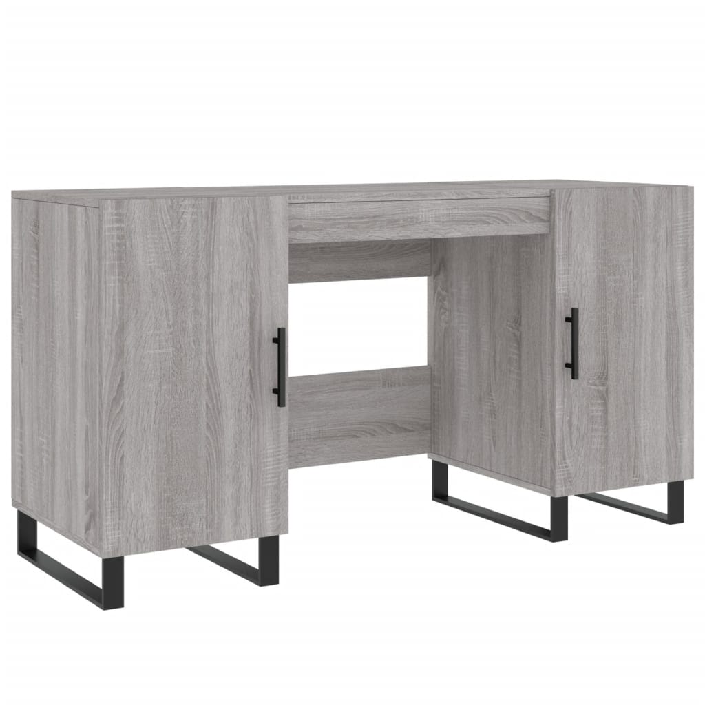 Schreibtisch Grau Sonoma 140x50x75 cm Holzwerkstoff