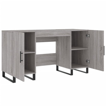 Schreibtisch Grau Sonoma 140x50x75 cm Holzwerkstoff