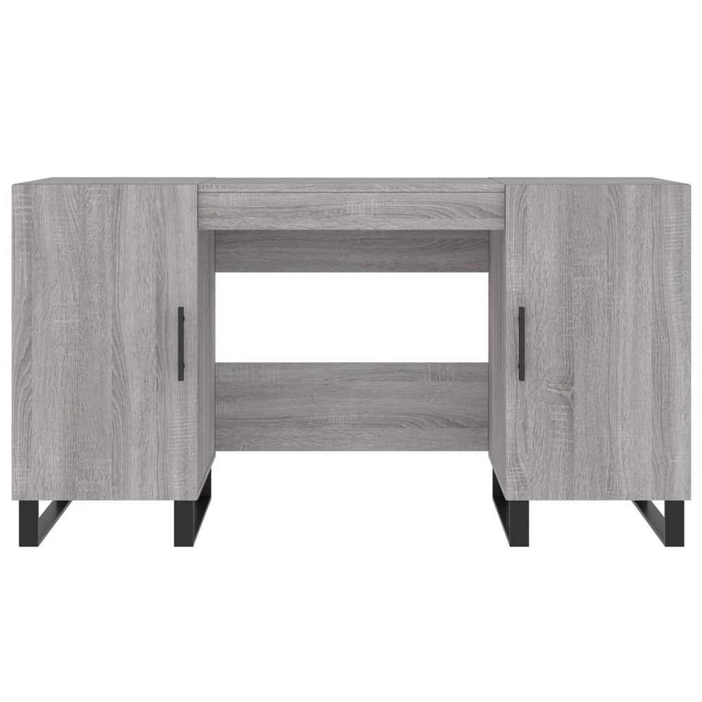 Schreibtisch Grau Sonoma 140x50x75 cm Holzwerkstoff