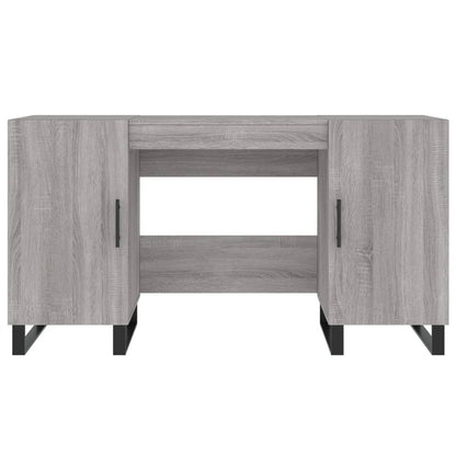 Schreibtisch Grau Sonoma 140x50x75 cm Holzwerkstoff