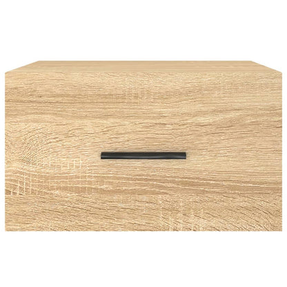 Wand-Nachttische 2 Stk. Sonoma-Eiche 35x35x20 cm