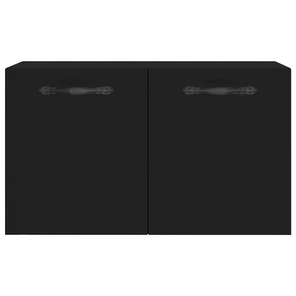 Wandschrank Schwarz 60x36,5x35 cm Holzwerkstoff