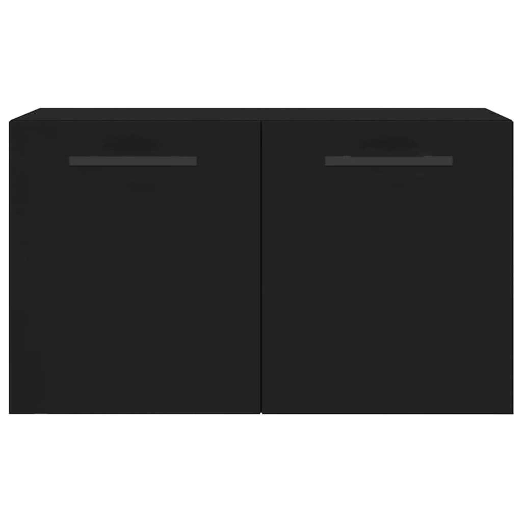 Wandschrank Schwarz 60x36,5x35 cm Holzwerkstoff