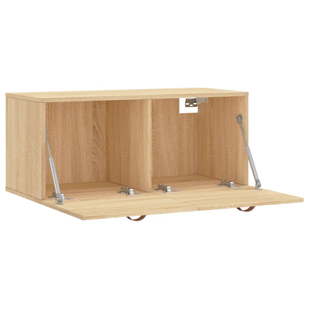 Wandschrank Sonoma-Eiche 80x36,5x35 cm Holzwerkstoff