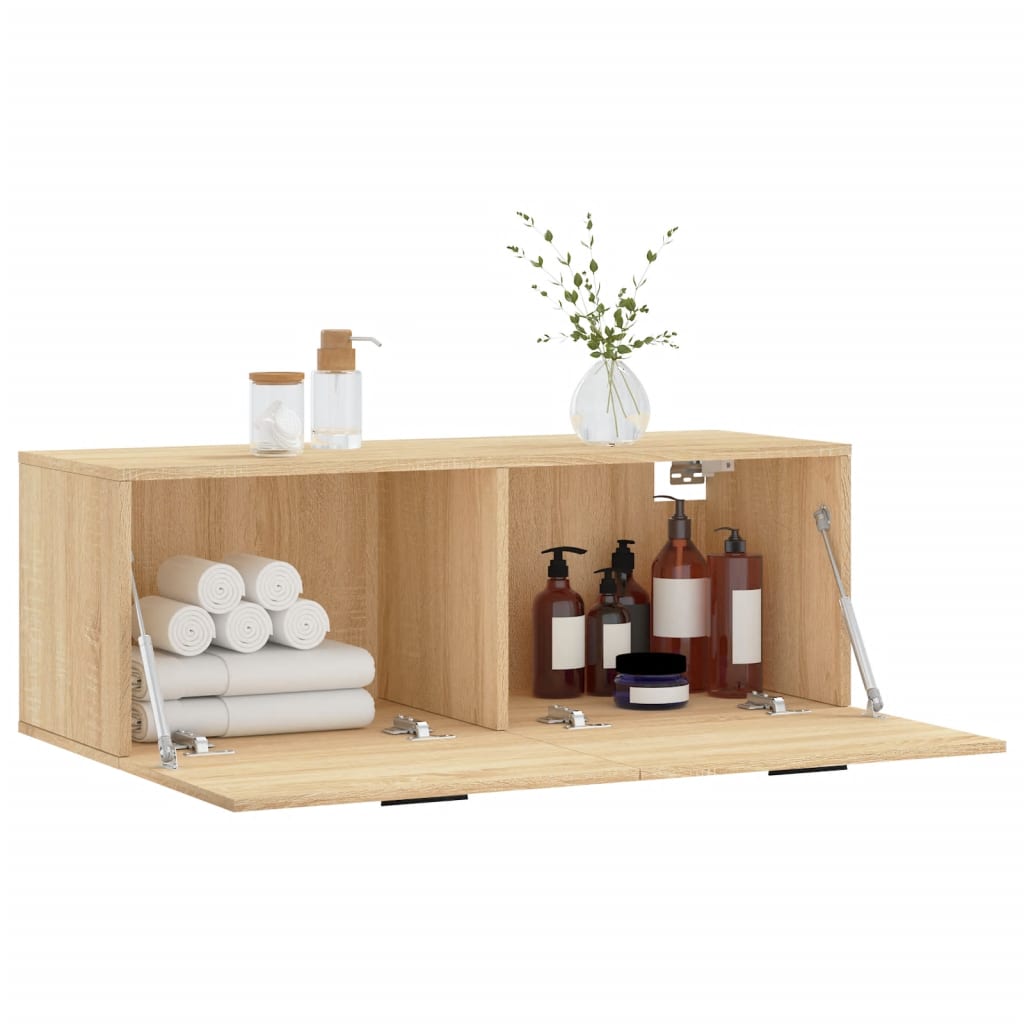 Wandschrank Sonoma-Eiche 100x36,5x35 cm Holzwerkstoff