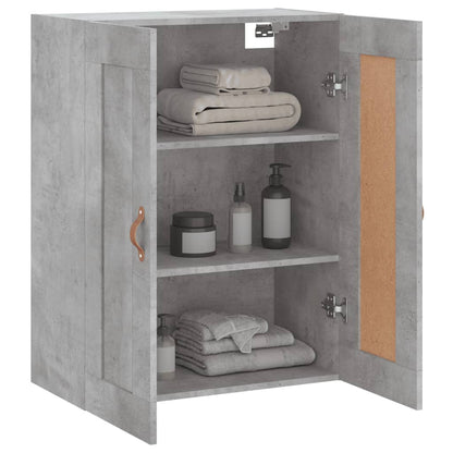 Wandschrank Betongrau 69,5x34x90 cm Holzwerkstoff