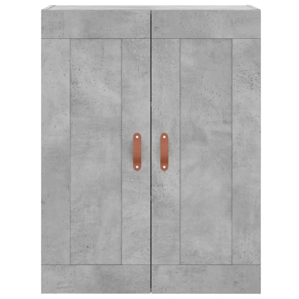 Wandschrank Betongrau 69,5x34x90 cm Holzwerkstoff