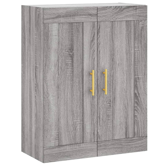 Wandschrank Grau Sonoma 69,5x34x90 cm Holzwerkstoff