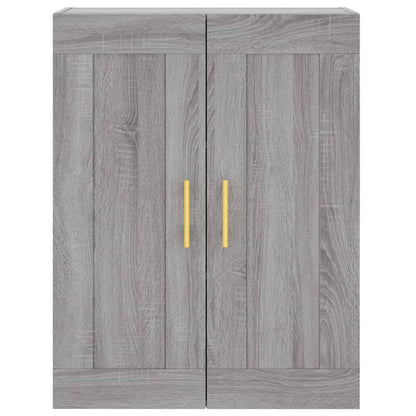 Wandschrank Grau Sonoma 69,5x34x90 cm Holzwerkstoff