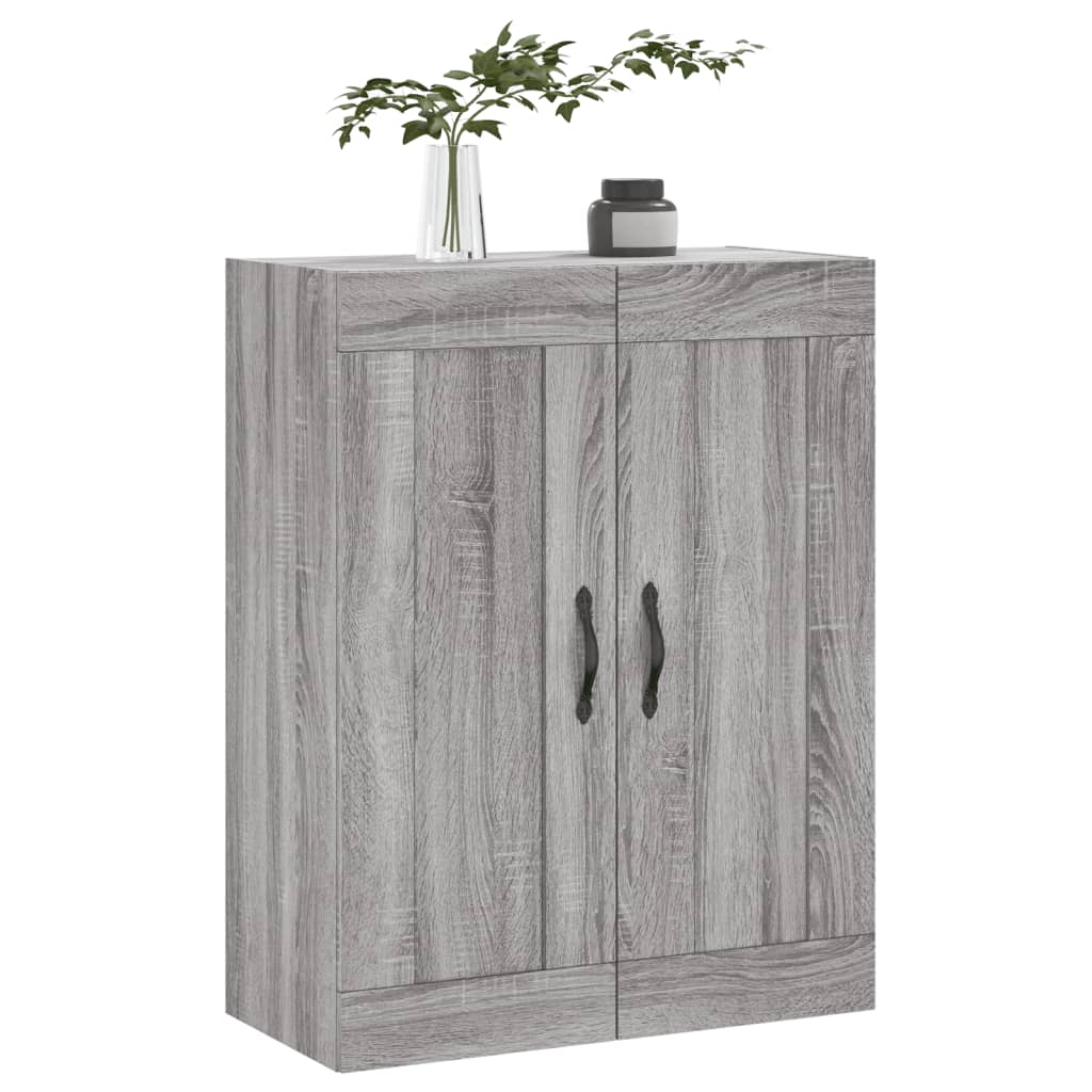 Wandschrank Grau Sonoma 69,5x34x90 cm Holzwerkstoff