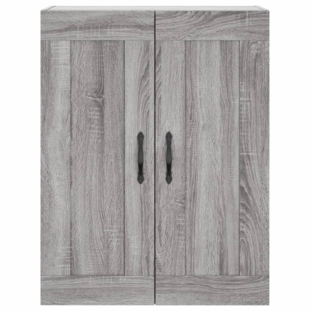 Wandschrank Grau Sonoma 69,5x34x90 cm Holzwerkstoff