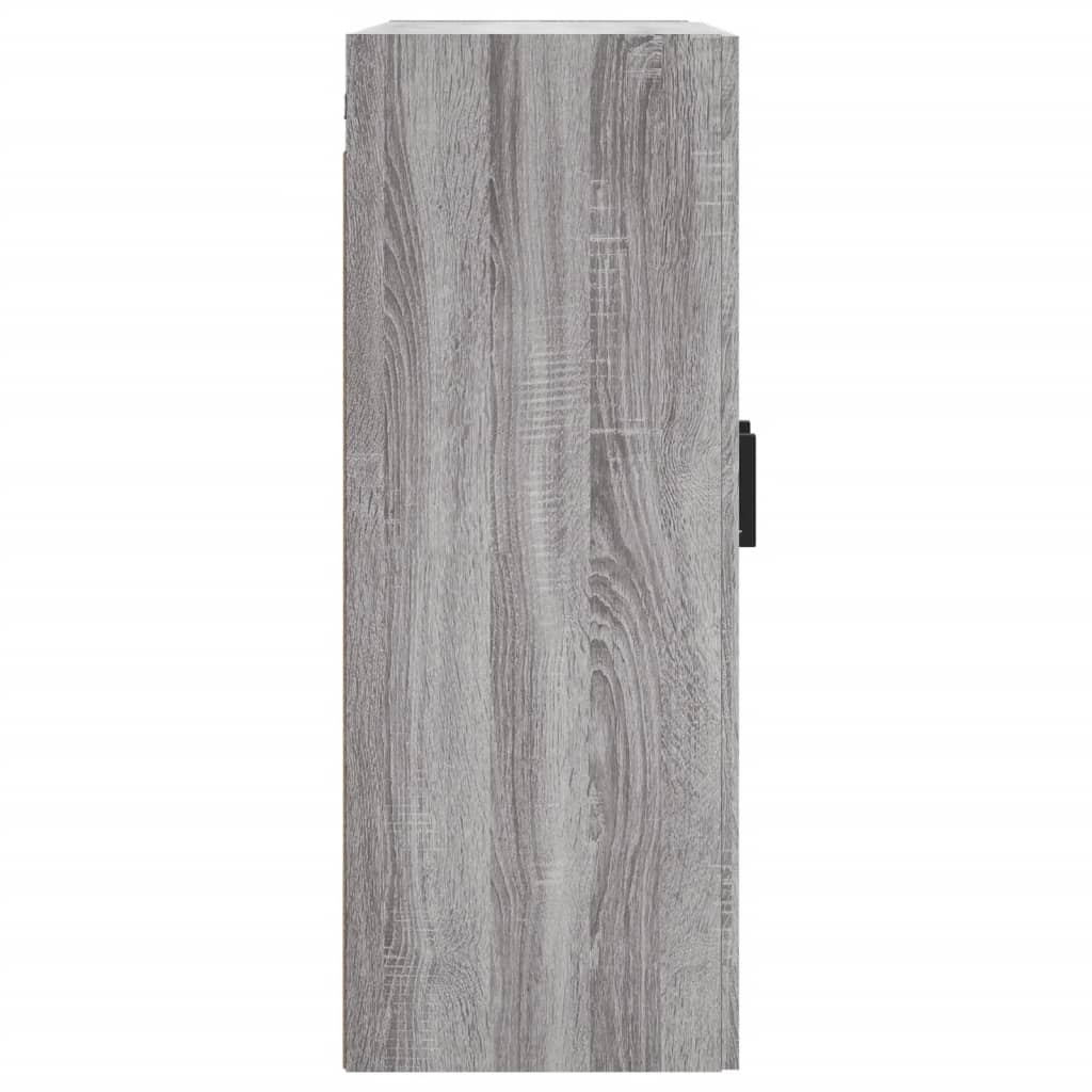 Wandschrank Grau Sonoma 69,5x34x90 cm Holzwerkstoff