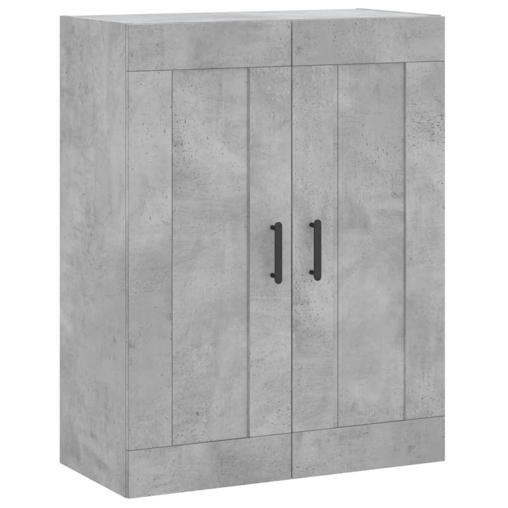 Wandschrank Betongrau 69,5x34x90 cm Holzwerkstoff