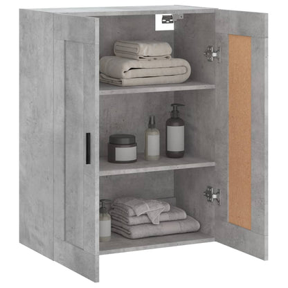 Wandschrank Betongrau 69,5x34x90 cm Holzwerkstoff
