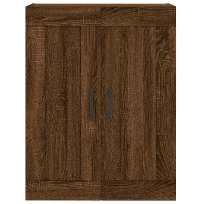 Wandschrank Braun Eichen-Optik 69,5x34x90 cm Holzwerkstoff