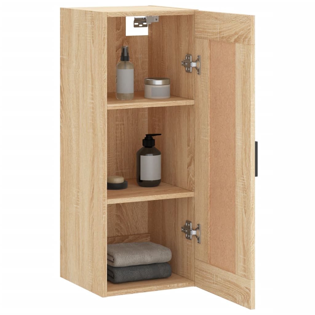 Wandschrank Sonoma-Eiche 34,5x34x90 cm Holzwerkstoff