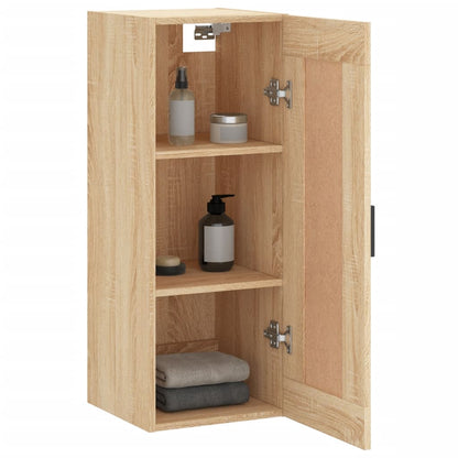 Wandschrank Sonoma-Eiche 34,5x34x90 cm Holzwerkstoff