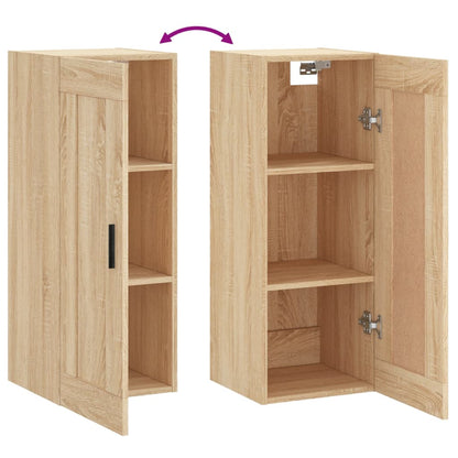 Wandschrank Sonoma-Eiche 34,5x34x90 cm Holzwerkstoff