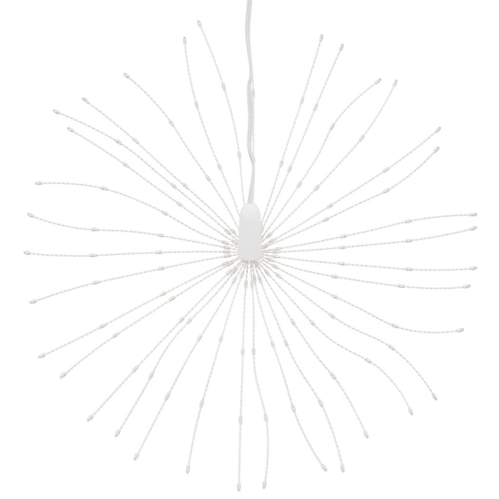 Weihnachtsbeleuchtungen Feuerwerk 2 Stk. 140 LEDs Kaltweiß 17cm