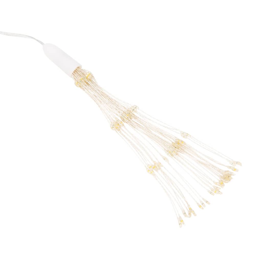 Weihnachtsbeleuchtungen Feuerwerk 2 Stk. 140 LEDs Kaltweiß 17cm