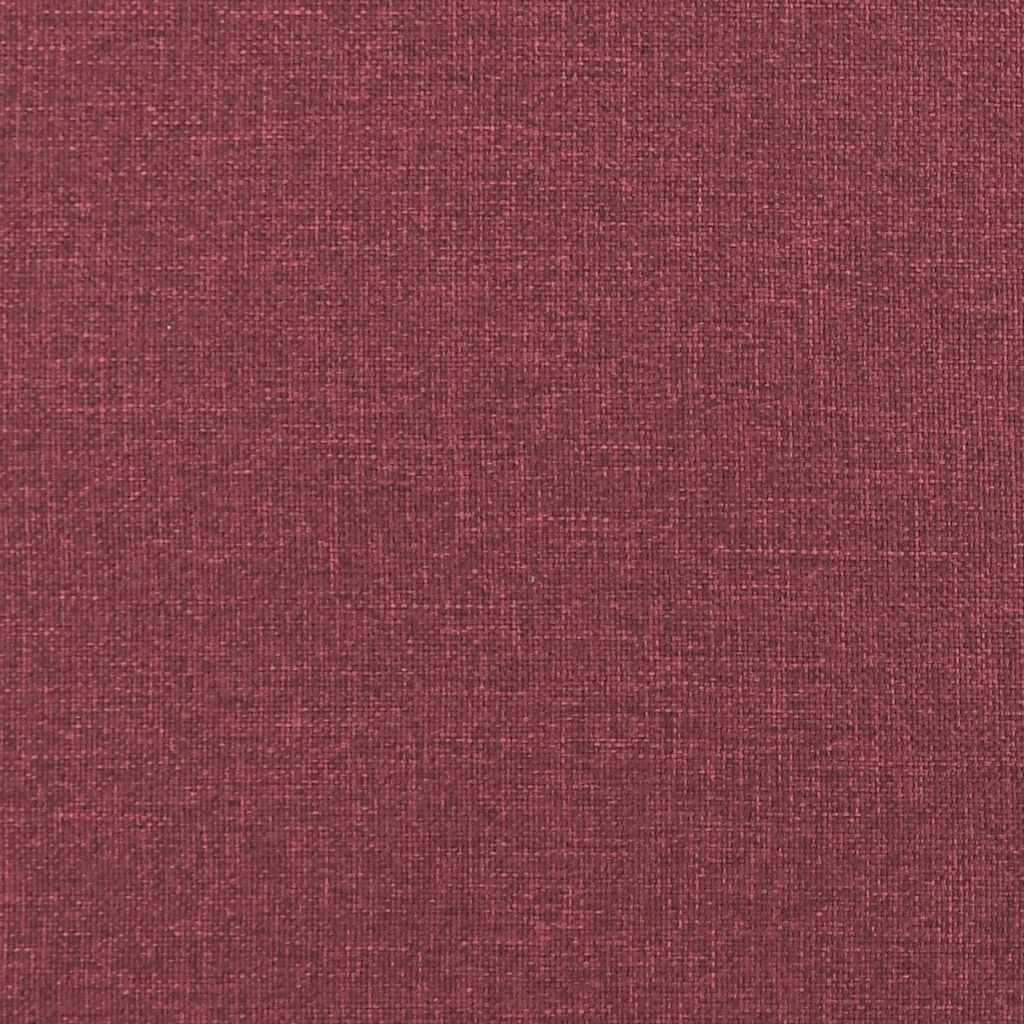 Bodensofa mit Schlaffunktion Weinrot 112x174x55 cm Stoff