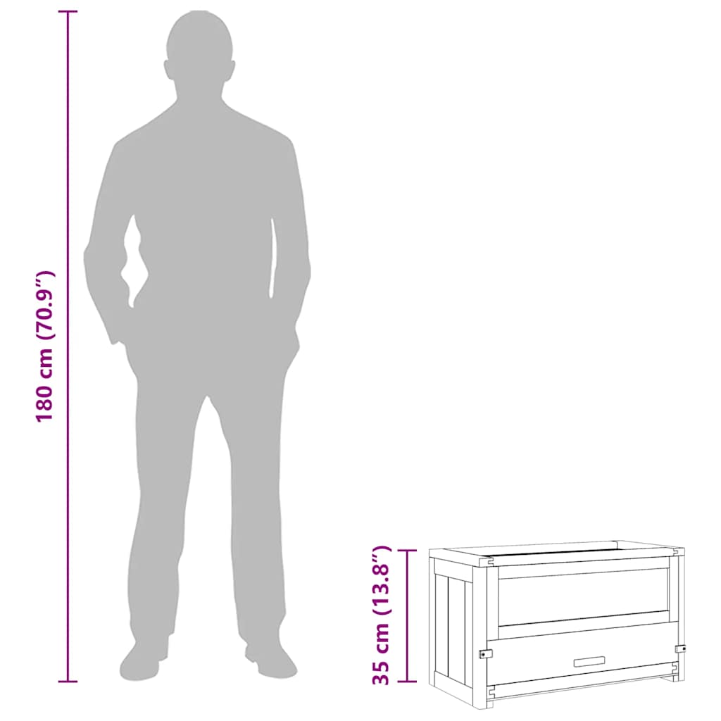 Hamsterkäfig 60x30x35 cm Massivholz Tanne