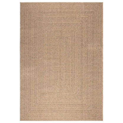 Teppich ZIZUR 160x230 cm Jute-Optik Indoor und Outdoor