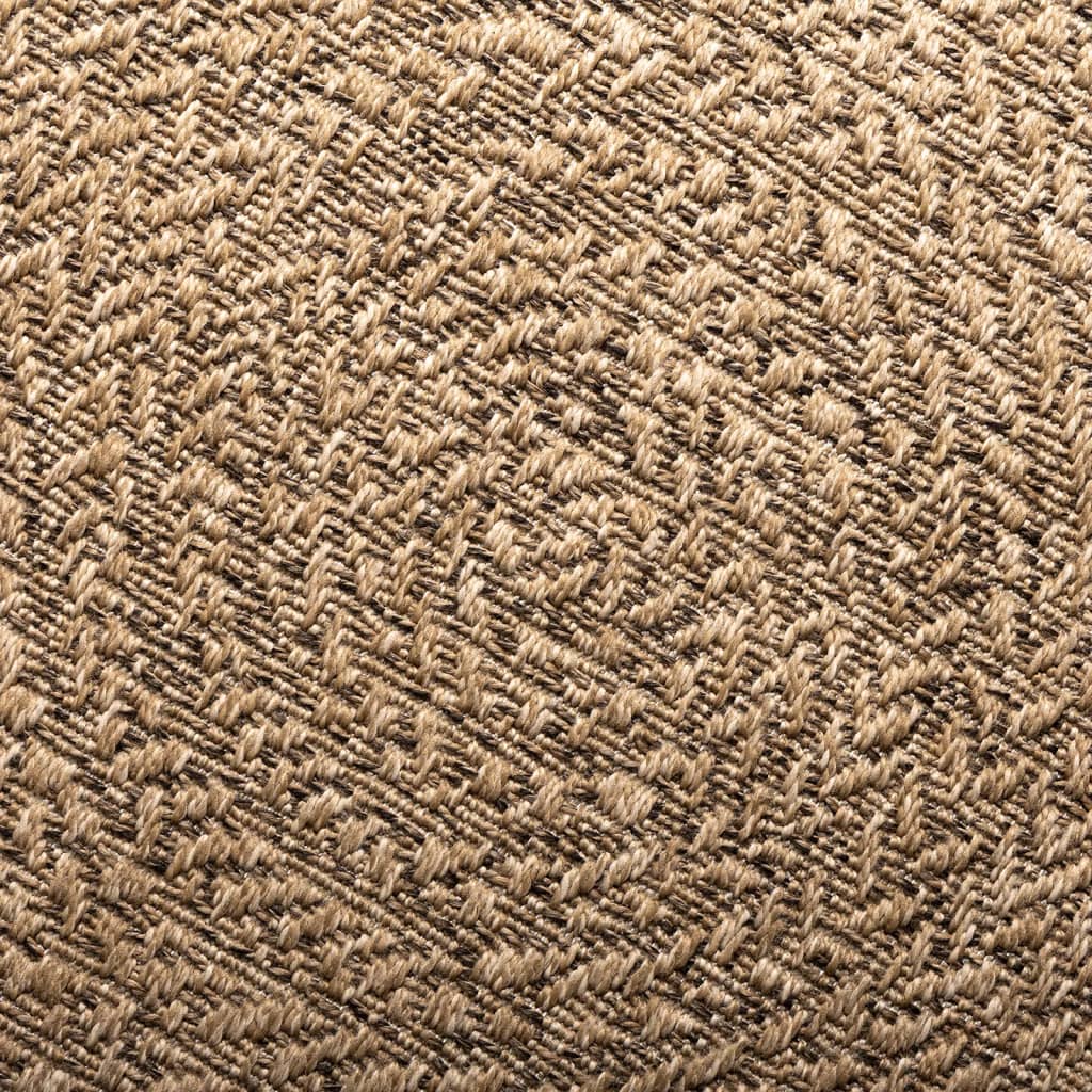 Teppich 120 cm Jute-Optik Innen und Außen