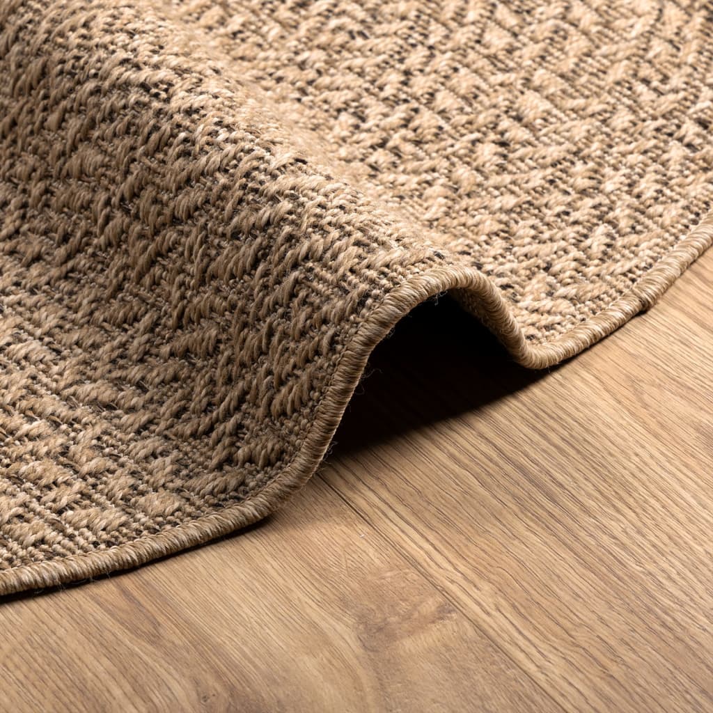 Teppich 120 cm Jute-Optik Innen und Außen