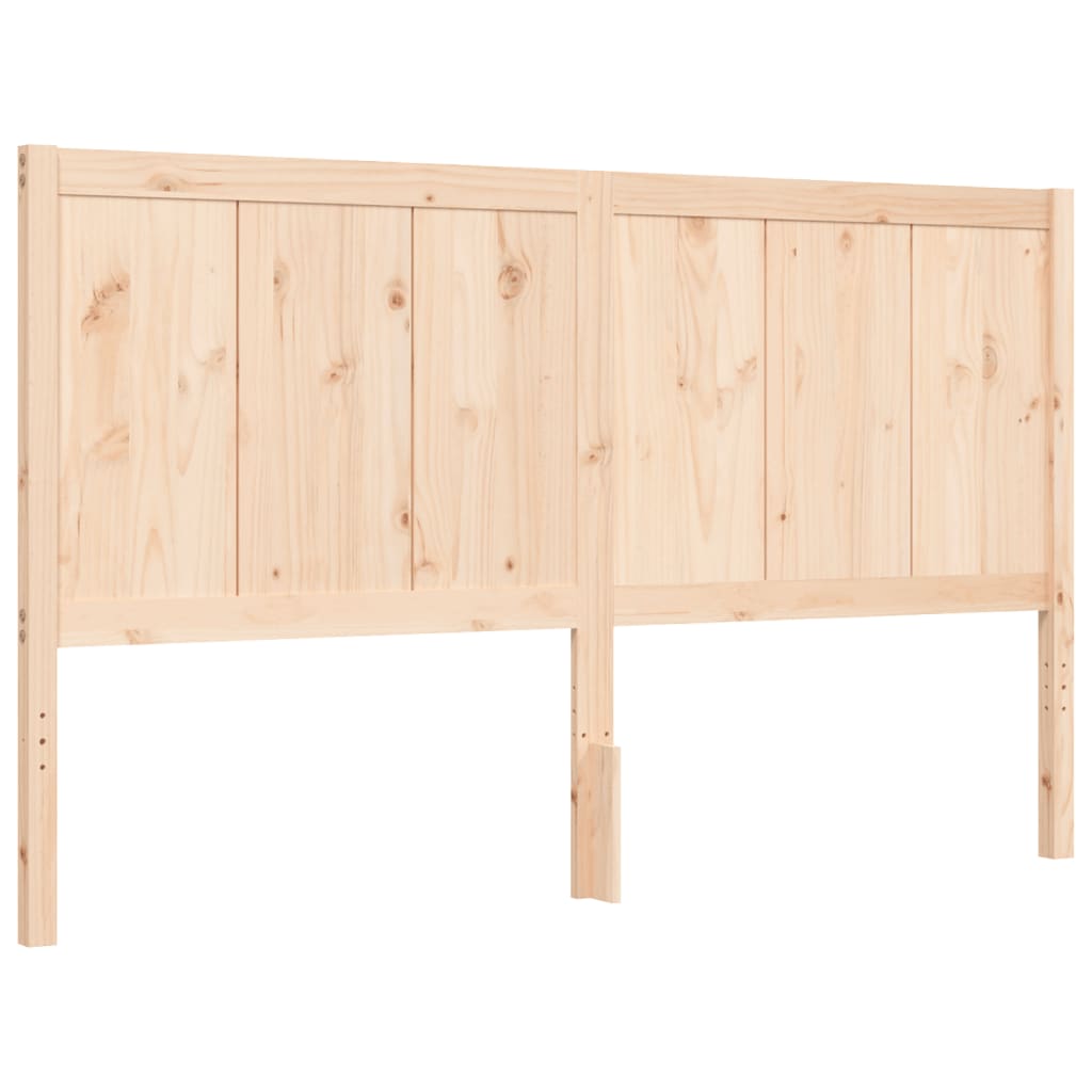 Massivholzbett mit Kopfteil